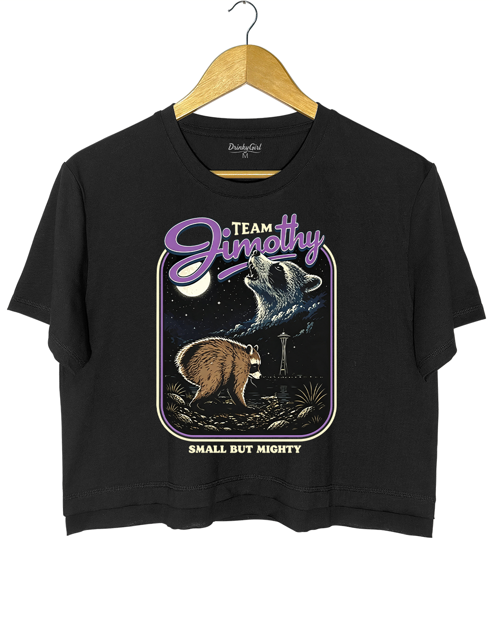 Retro Jimothy Raccoon Crop Top