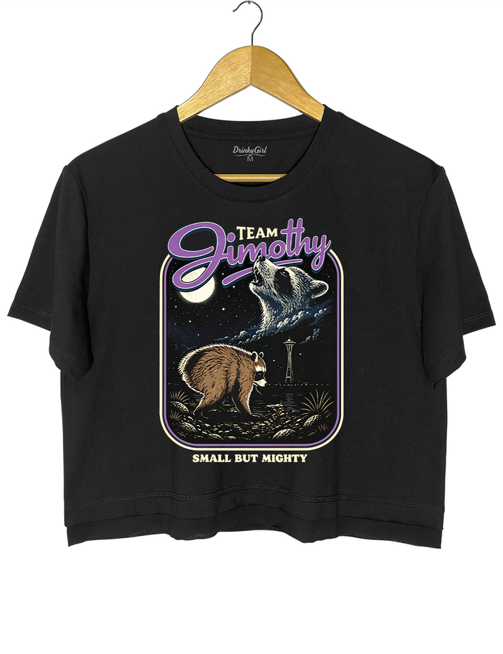 Retro Jimothy Raccoon Crop Top