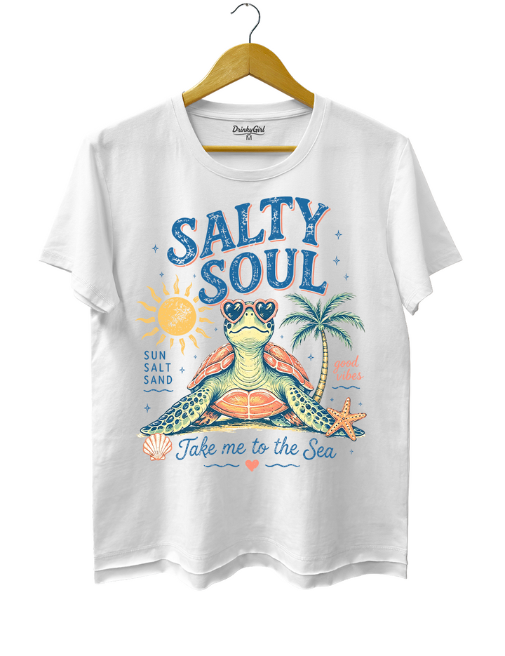Salty Soul Sea Turtle Crop Top