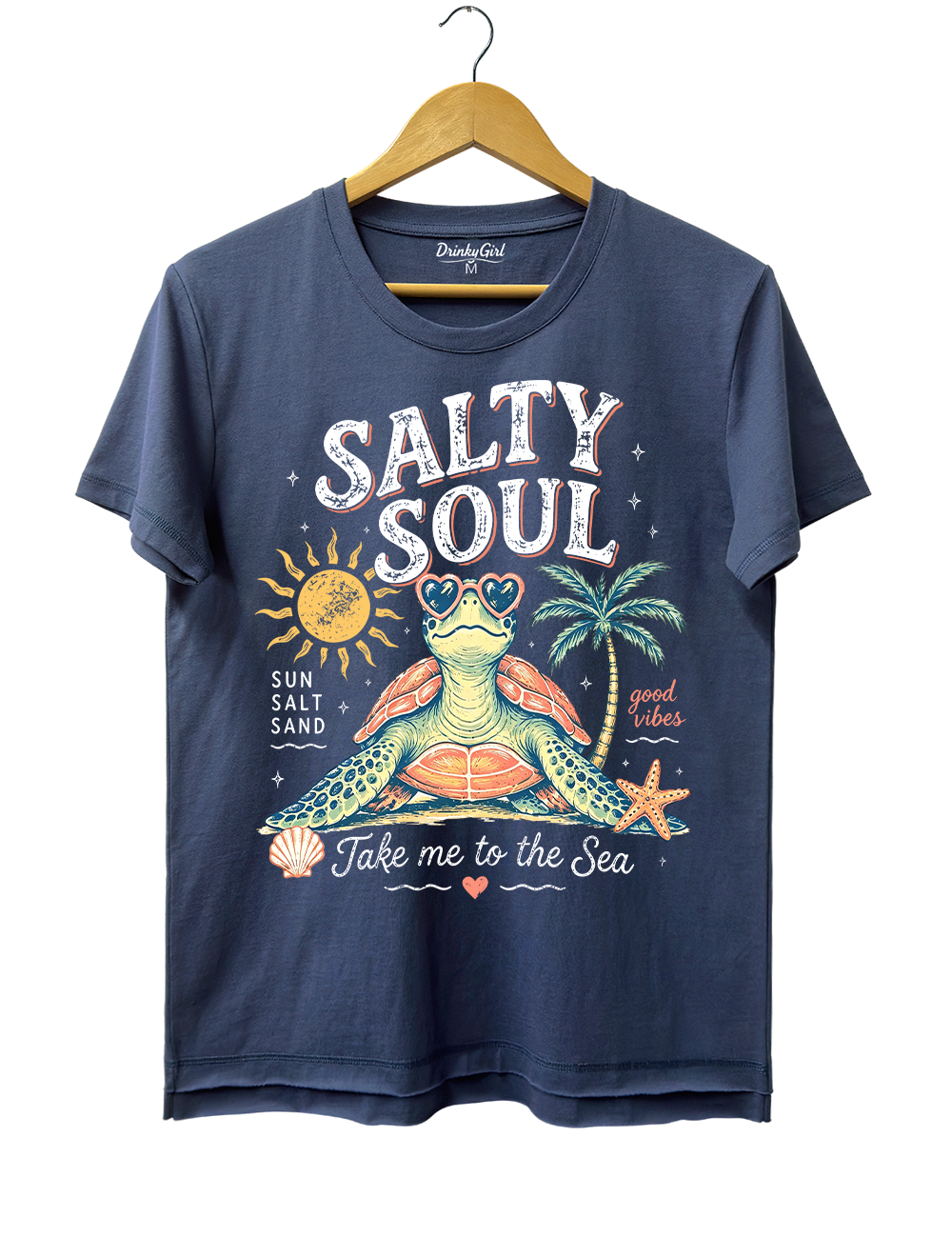 Salty Soul Sea Turtle Crop Top
