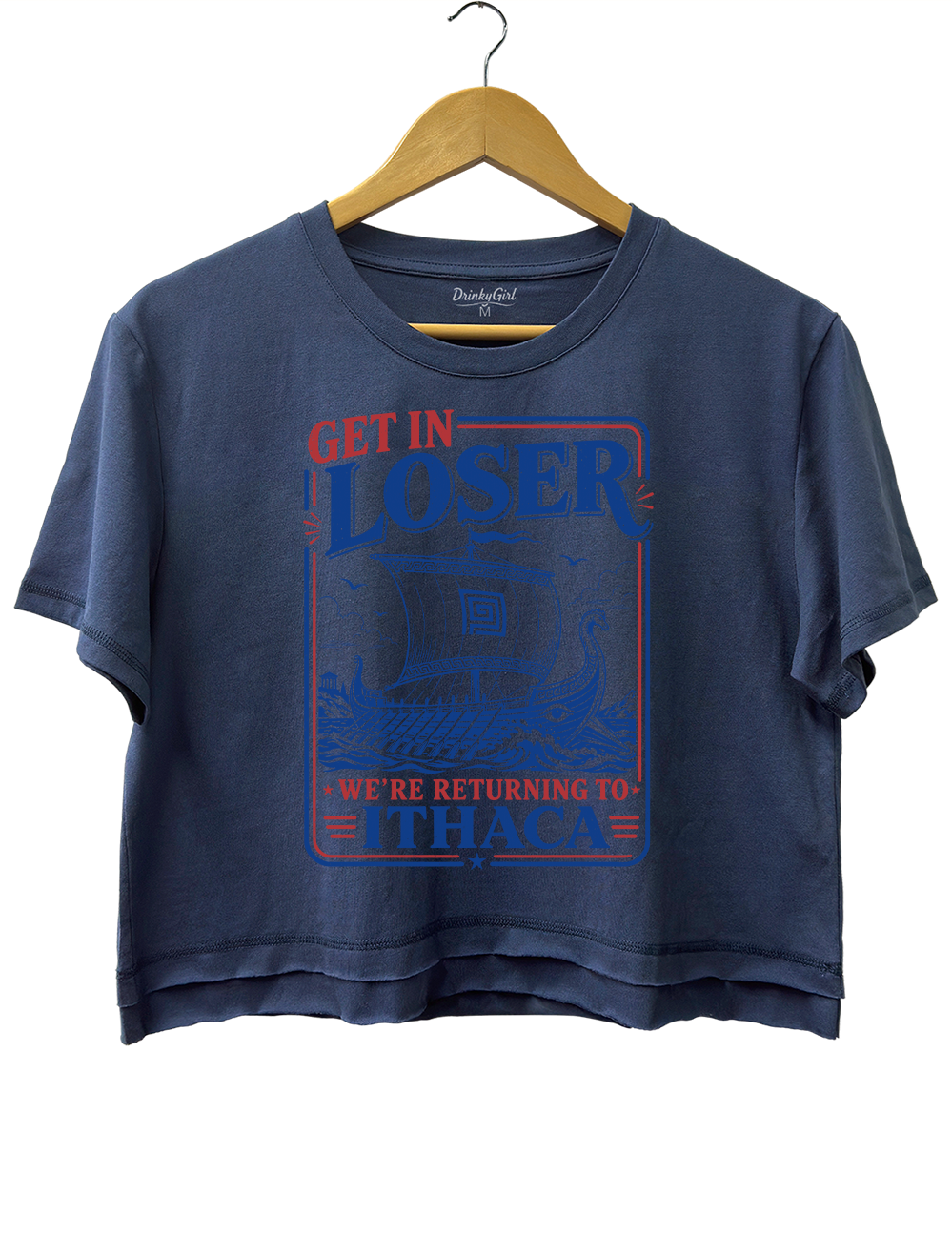 Get In Loser Returning To Ithaca The Odyssey Crop Top