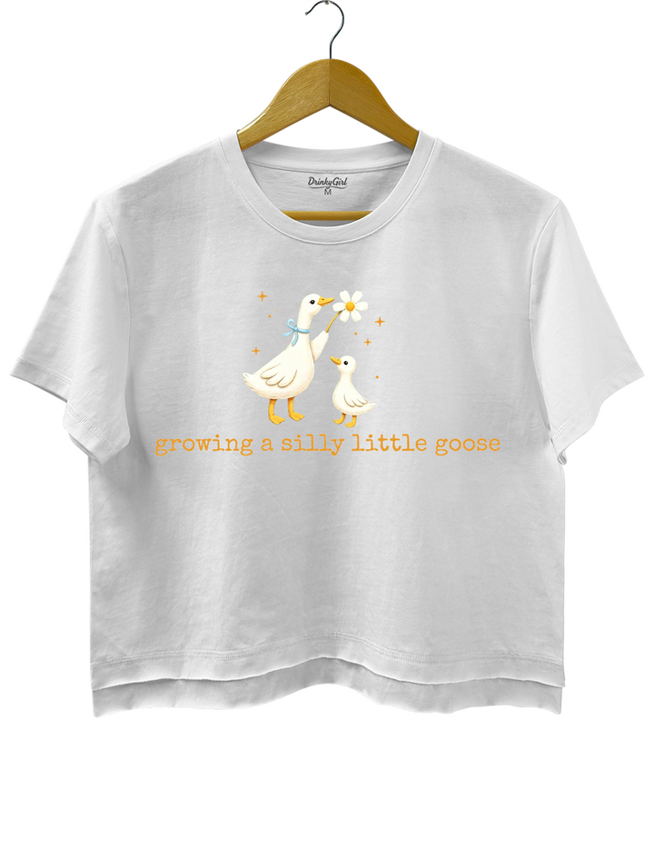 Growing A Silly Little Goose Silly Goose Crop Top