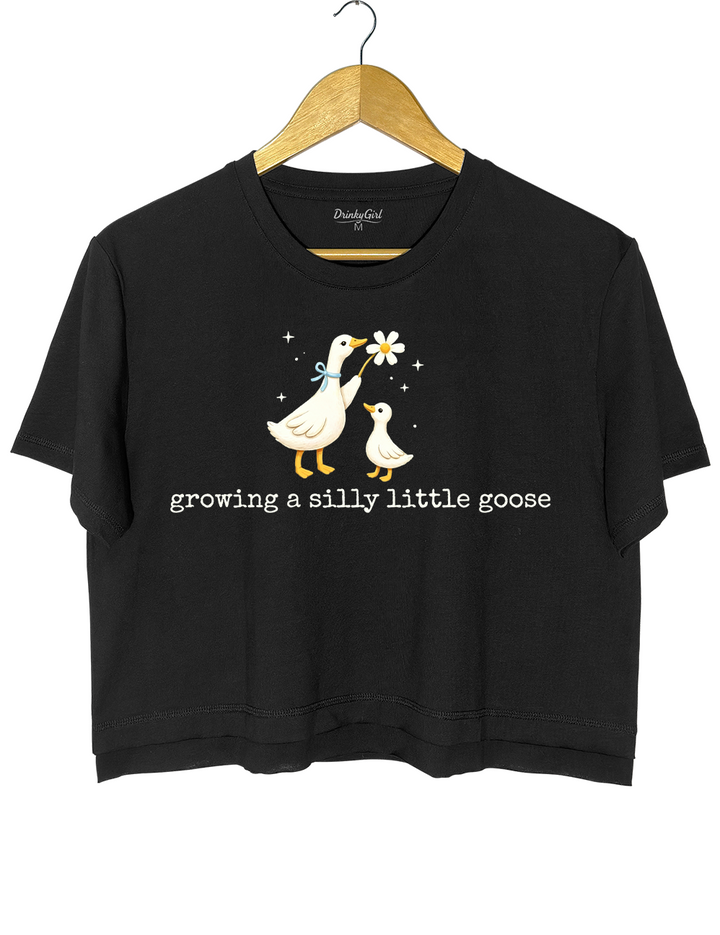 Growing A Silly Little Goose Silly Goose Crop Top