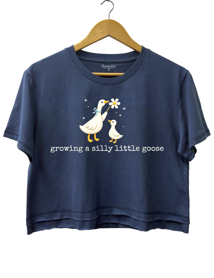 Growing A Silly Little Goose Silly Goose Crop Top
