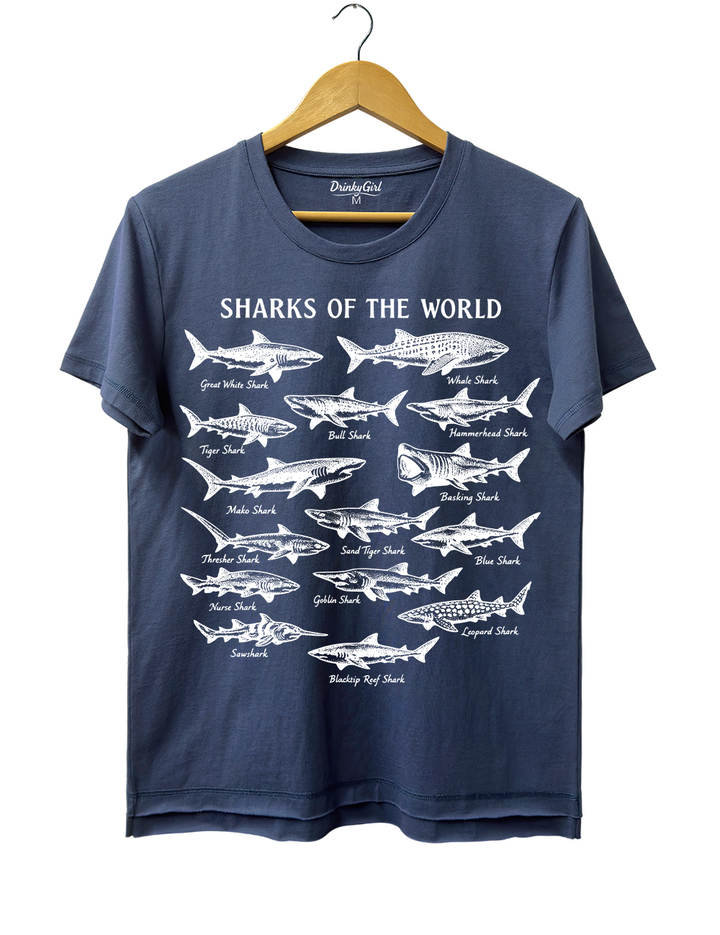 Vintage Sharks Of The World Tee
