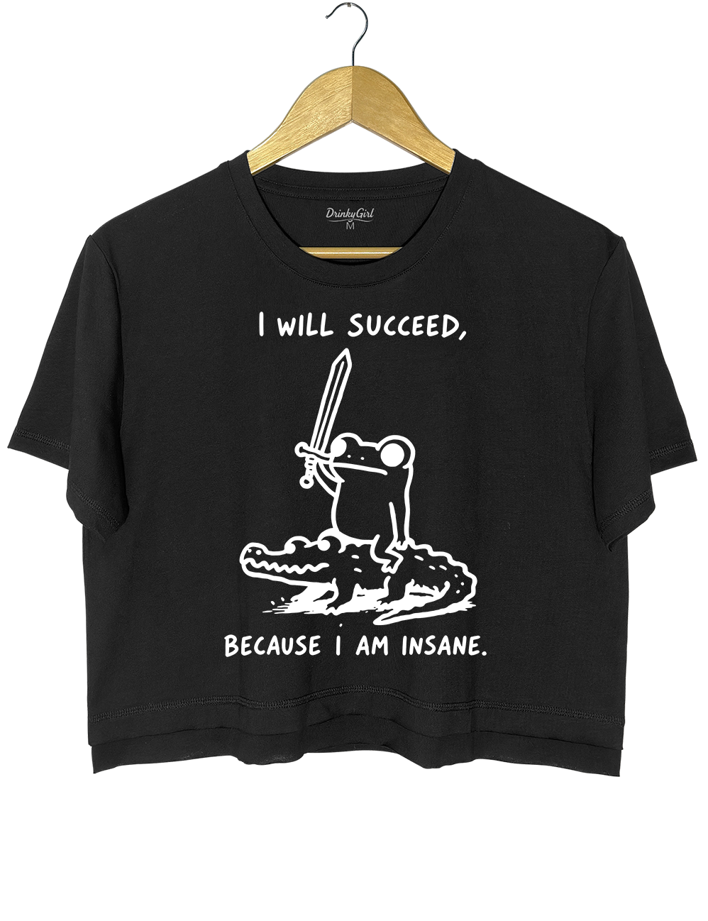 I Will Succeed Because I Am Insane Crop Top