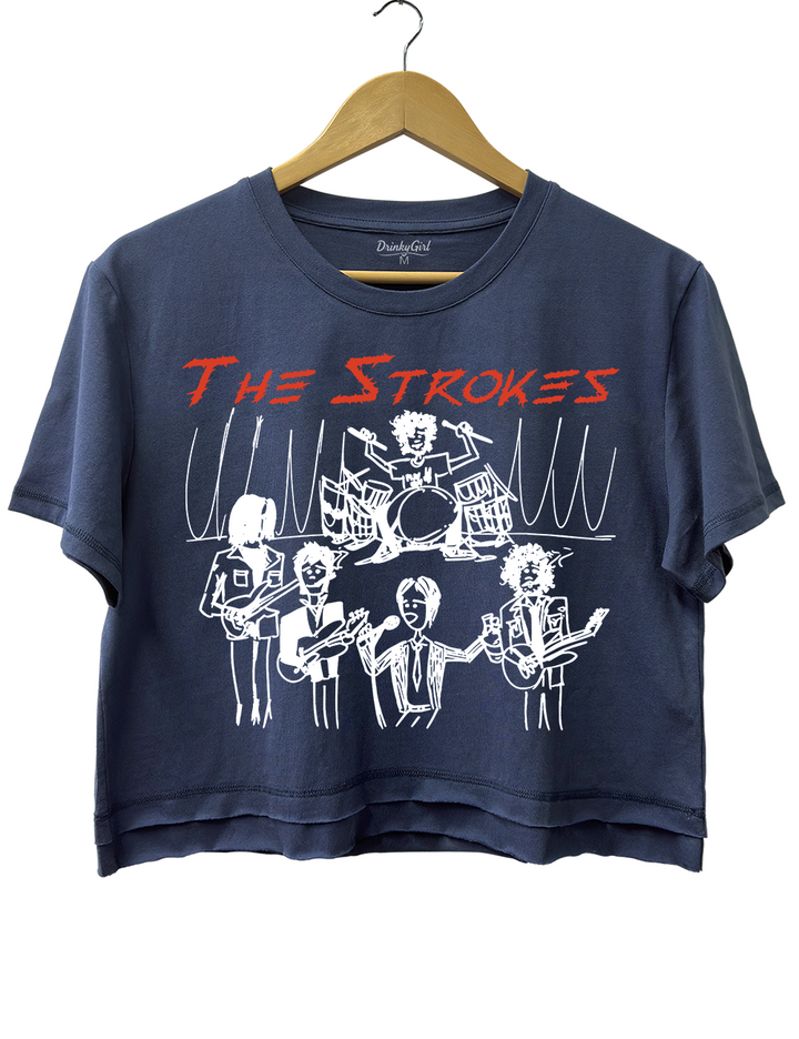 The Strokes Vintage Crop Top
