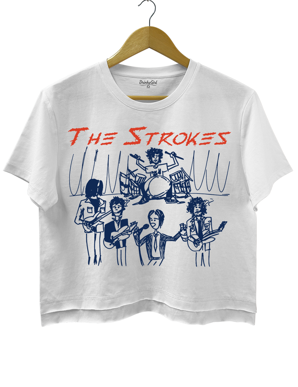 The Strokes Vintage Crop Top