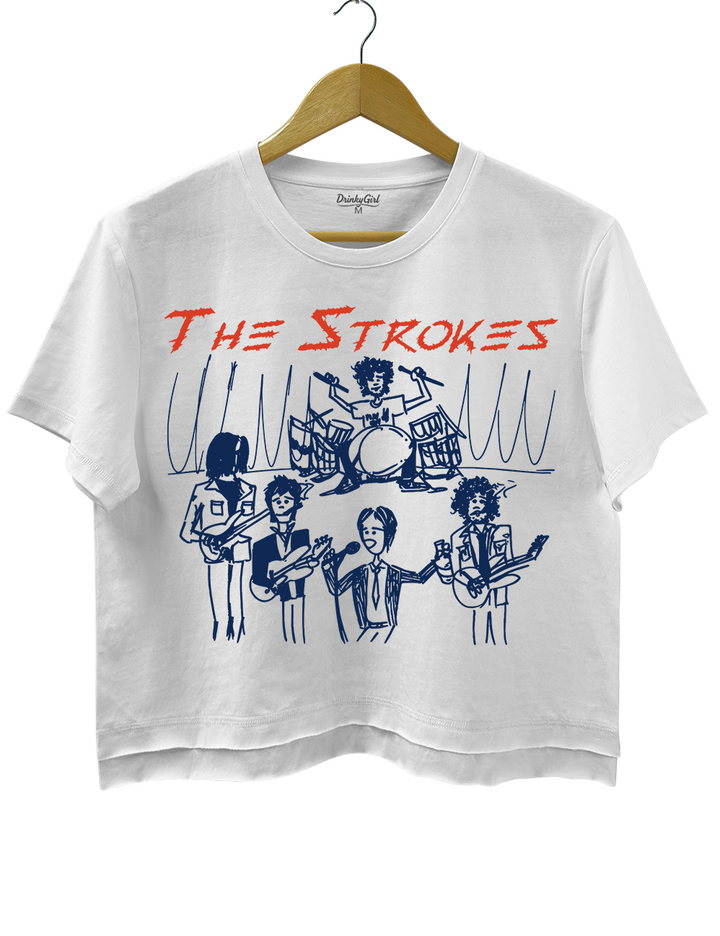 The Strokes Vintage Crop Top