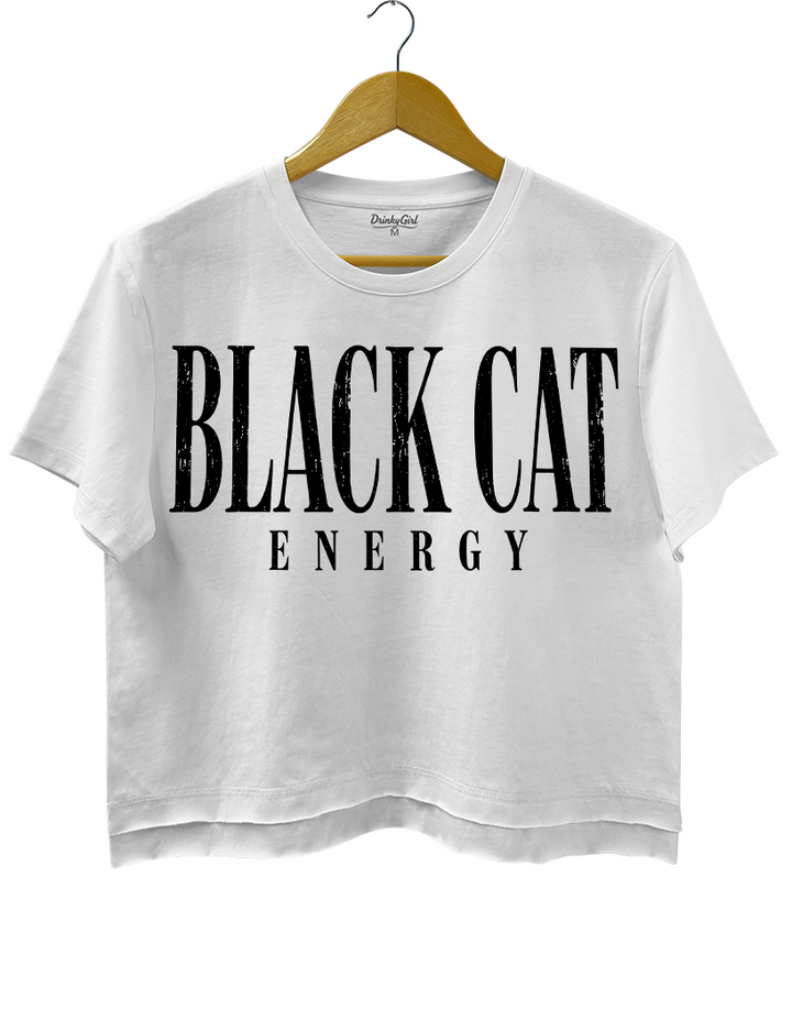 Black Cat Energy Crop Top