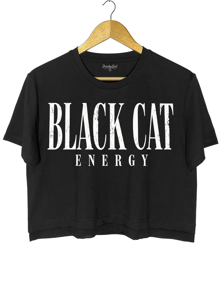 Black Cat Energy Crop Top
