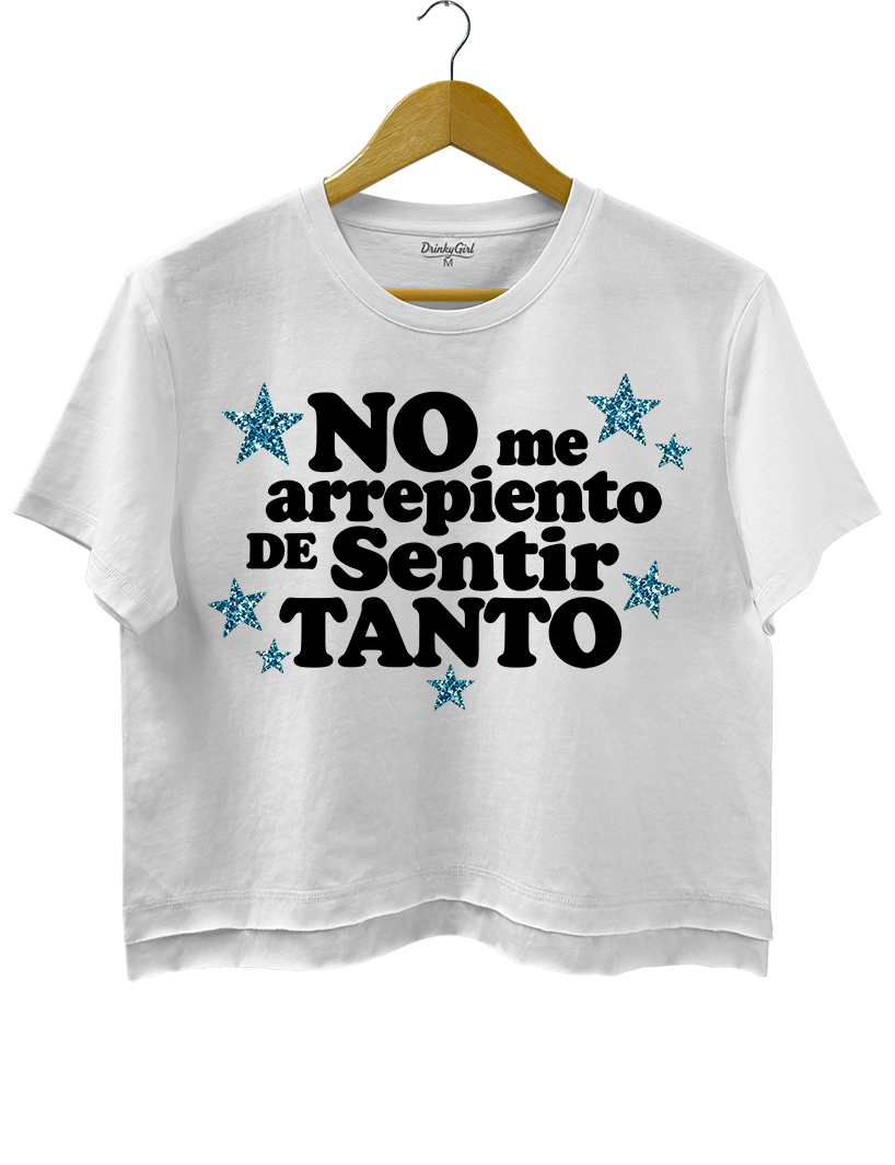 No Me Arrepiento De Sentir Tanto New Karol G Crop Top