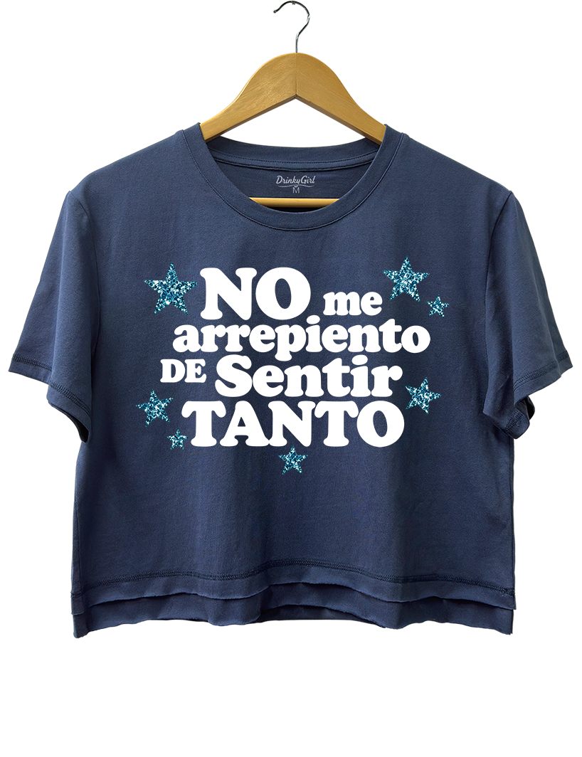 No Me Arrepiento De Sentir Tanto New Karol G Crop Top