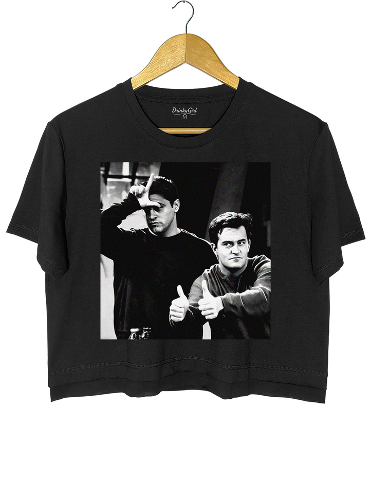 Chandler And Joey Friends Crop Top