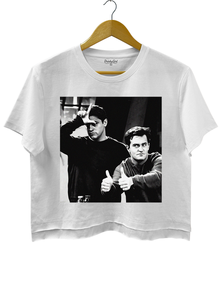 Chandler And Joey Friends Crop Top