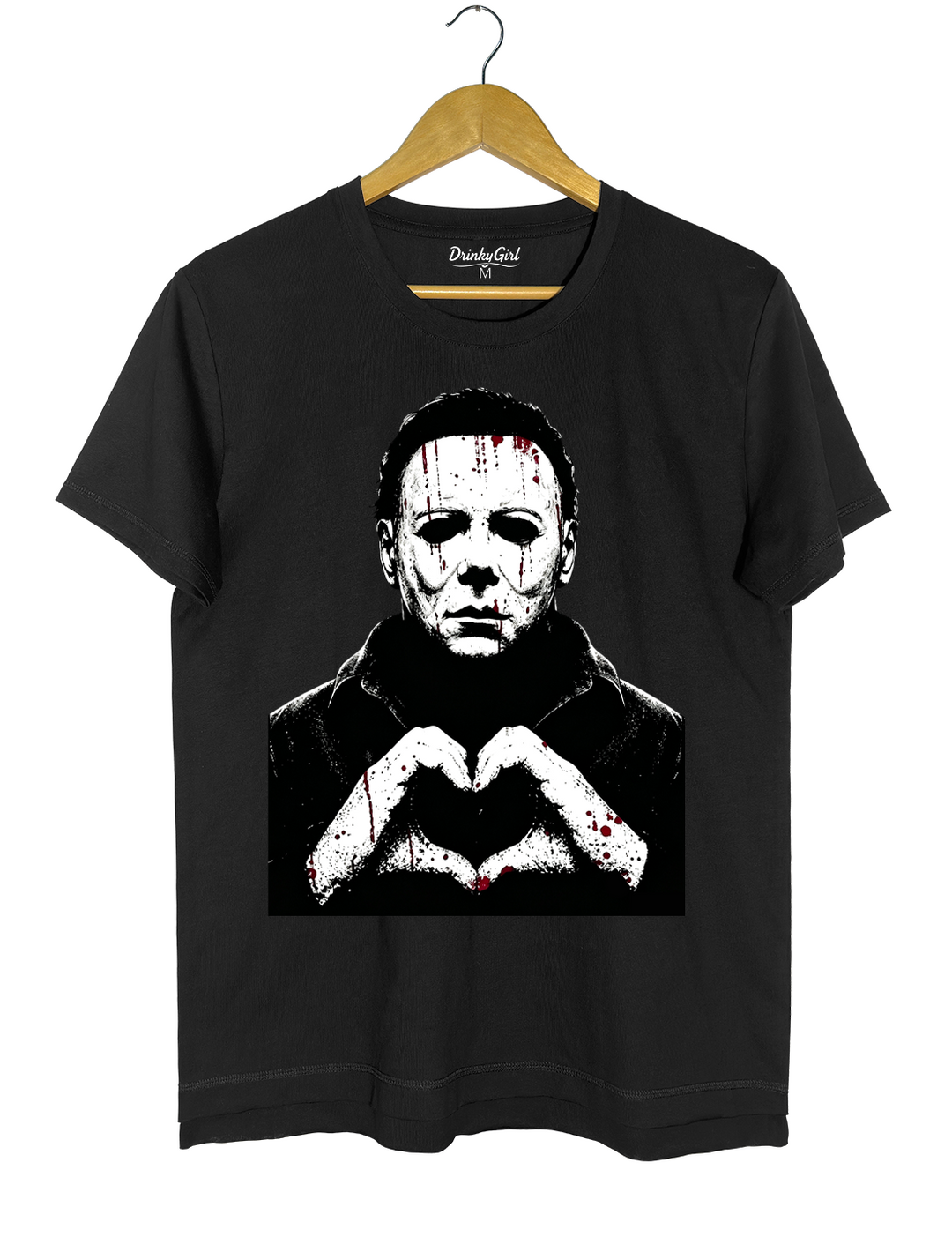 Halloween Characters Heart Hands Michael Tee