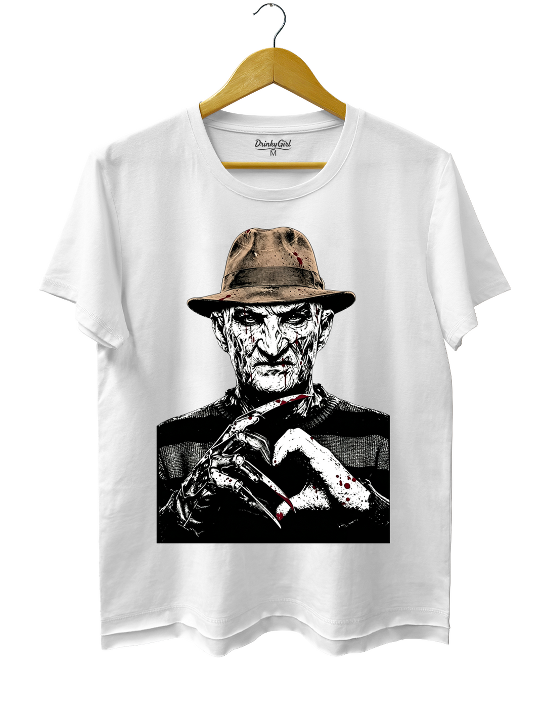 Halloween Characters Heart Hands Freddy Tee