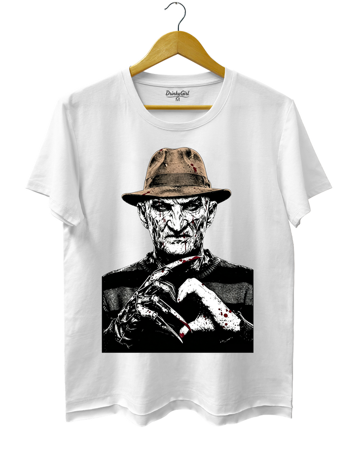 Halloween Characters Heart Hands Freddy Tee