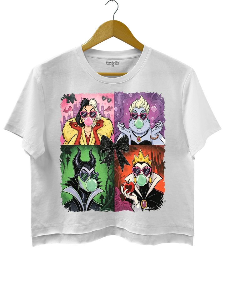 Retro Villains Halloween 90S Crop Top