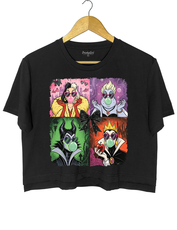 Retro Villains Halloween 90S Crop Top