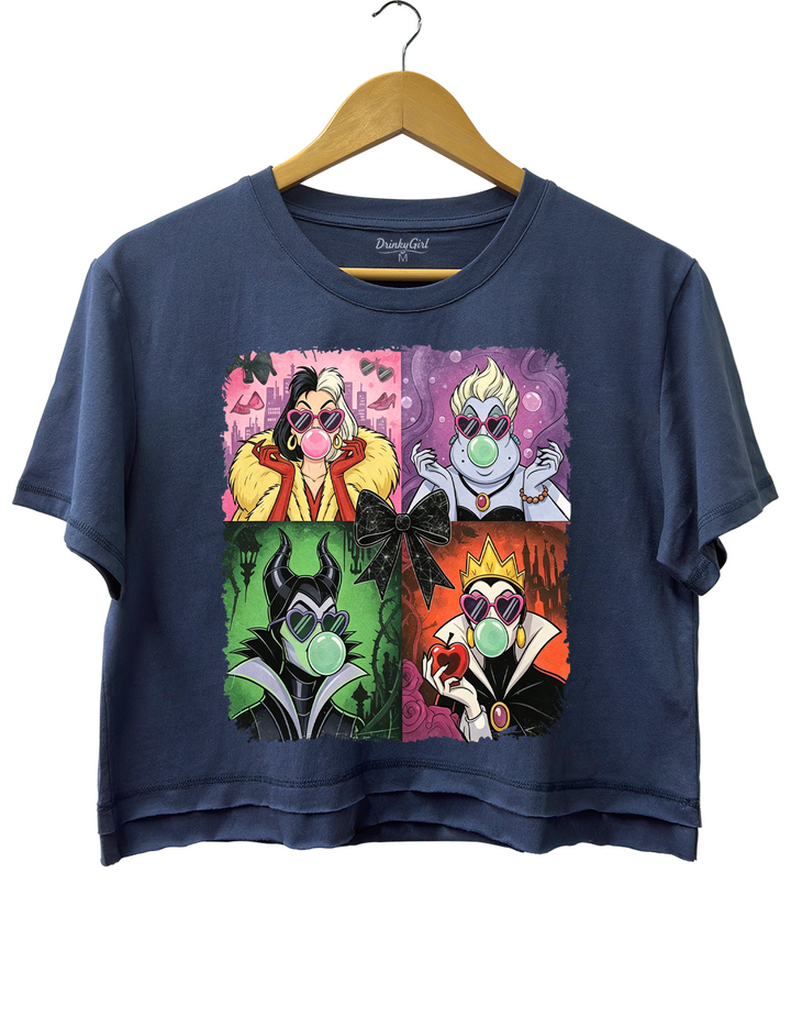 Retro Villains Halloween 90S Crop Top