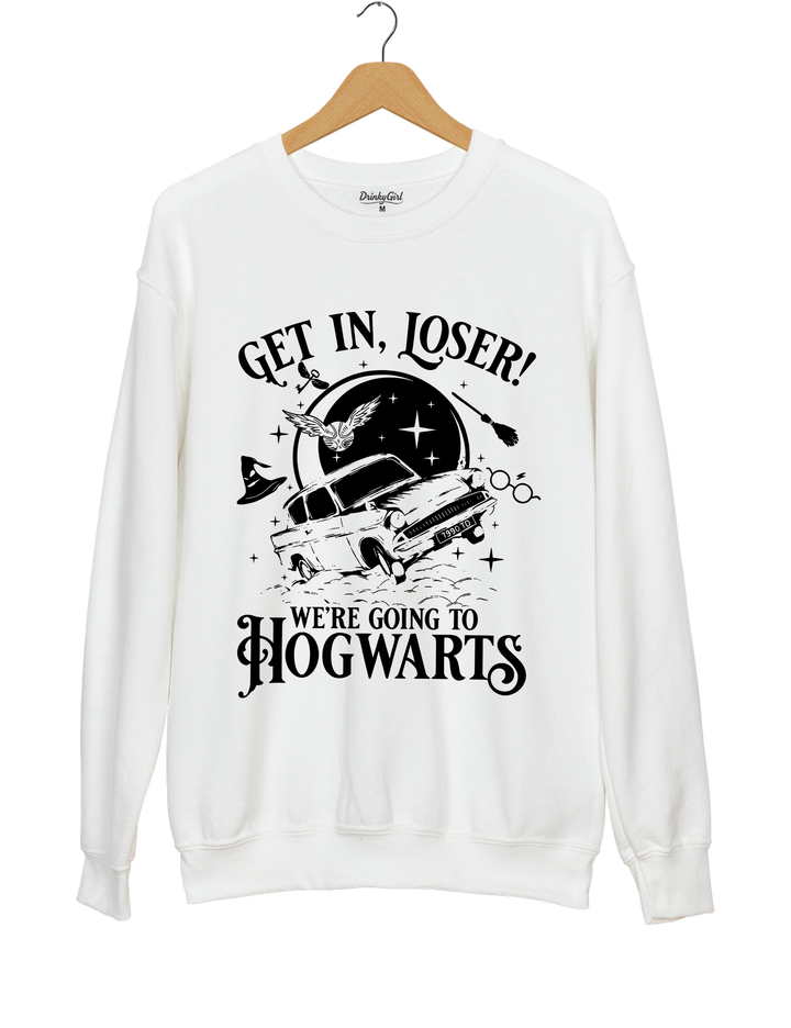 Get In Loser Wizard School Hogwarts Halloween Sweatshirt