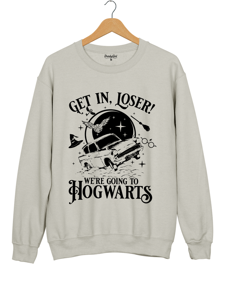 Get In Loser Wizard School Hogwarts Halloween Sweatshirt
