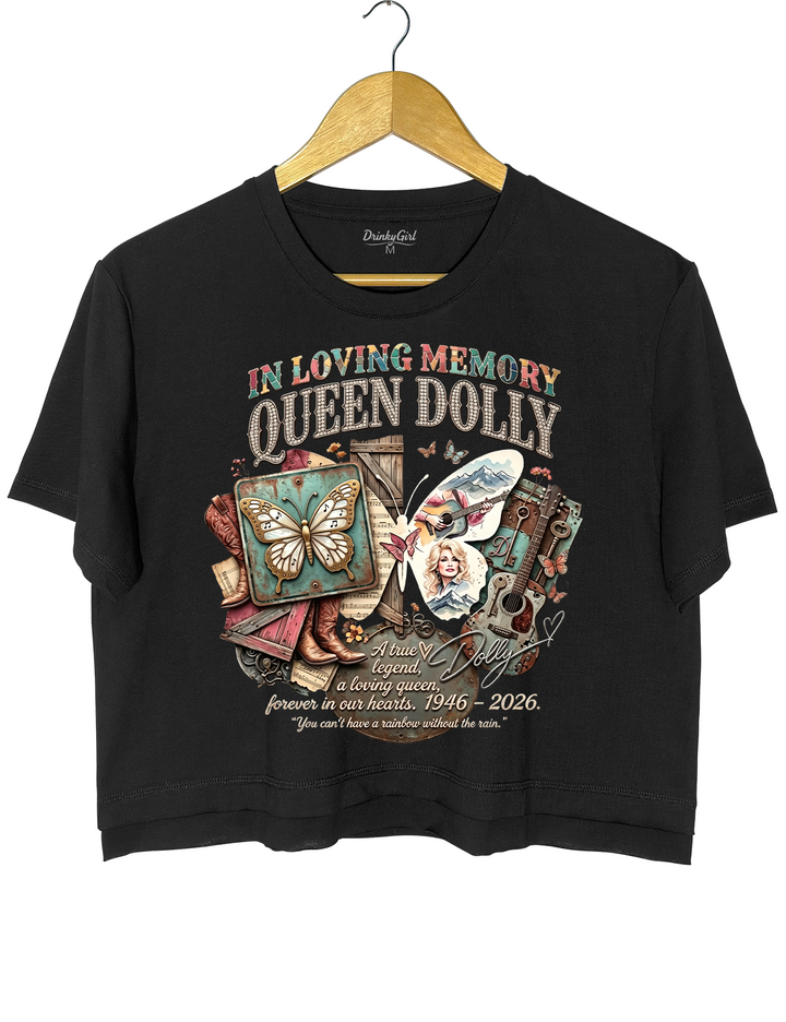 Dolly Parton Memorial Country Music Crop Top