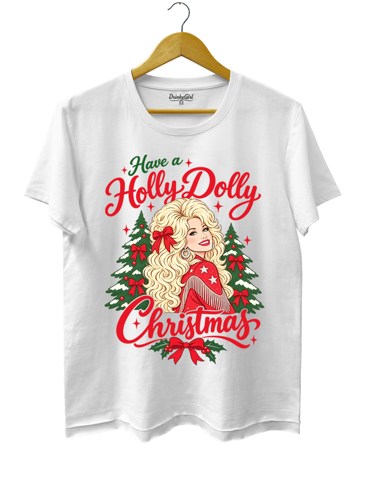Have A Holly Dolly Christmas Tee