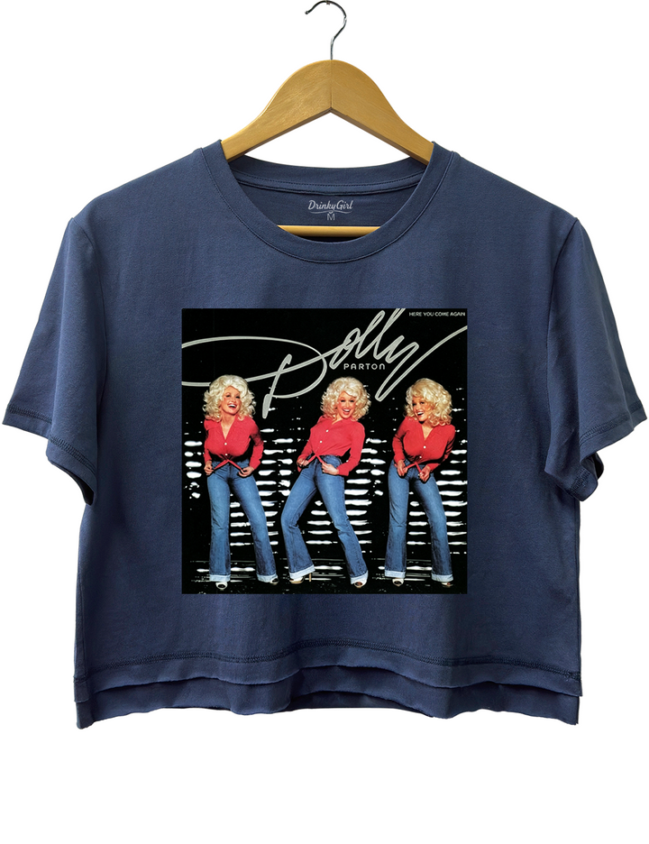 Dolly Parton Here You Come Again Crop Top