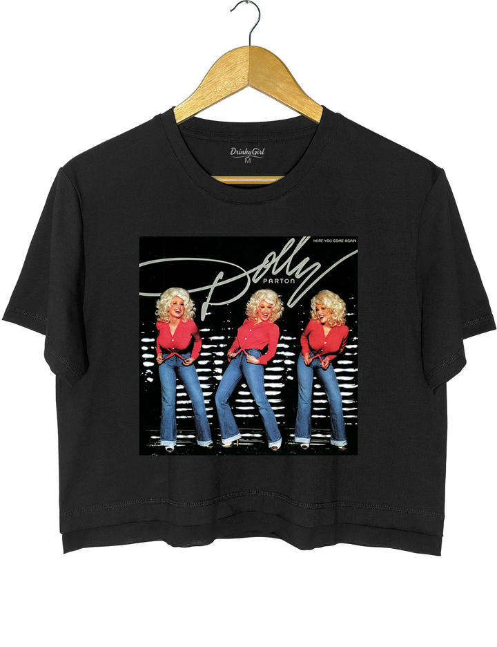 Dolly Parton Here You Come Again Crop Top