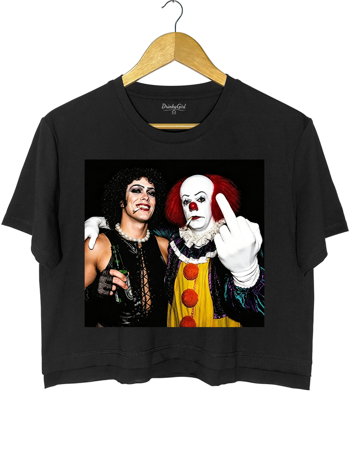 Funny Tim Curry Crop Top