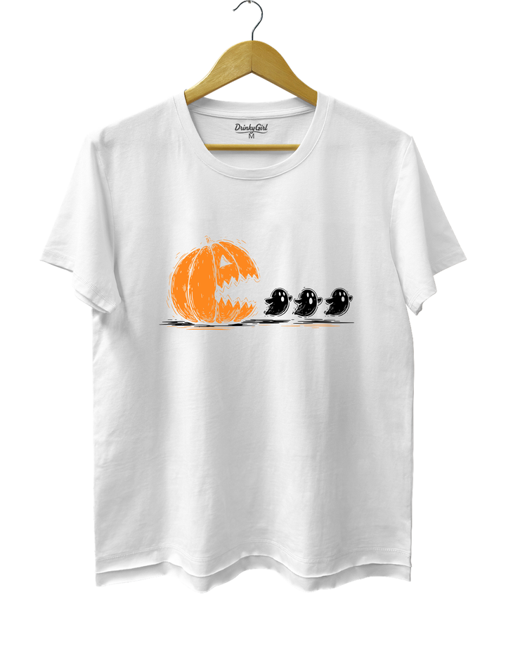 Halloween Pumpkin Eat Ghost Tee