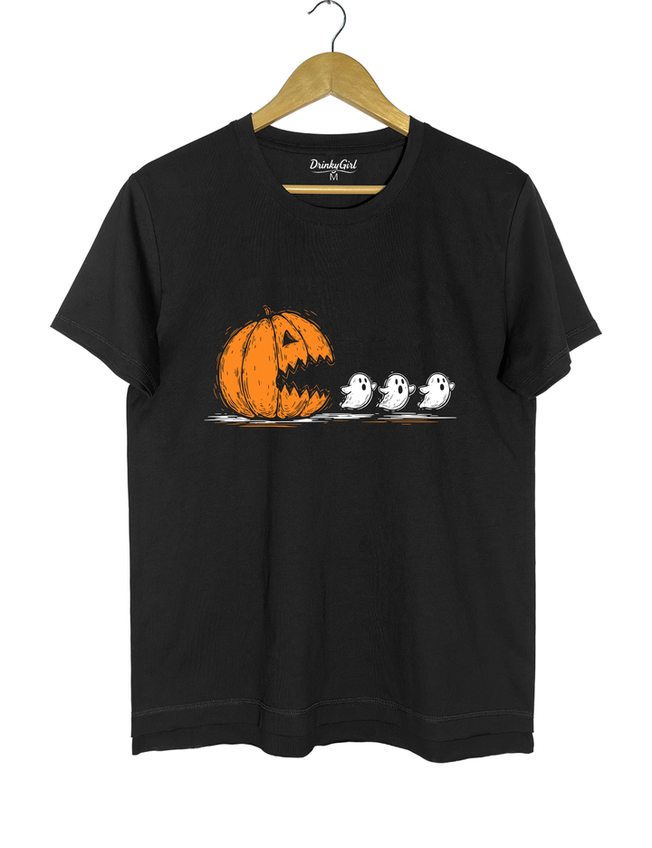 Halloween Pumpkin Eat Ghost Tee