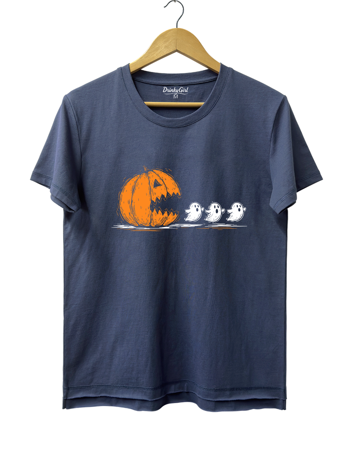 Halloween Pumpkin Eat Ghost Tee