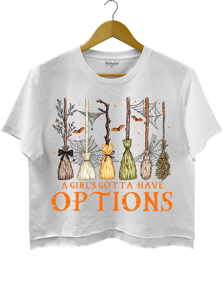 A Girl Gotta Have Options Crop Top