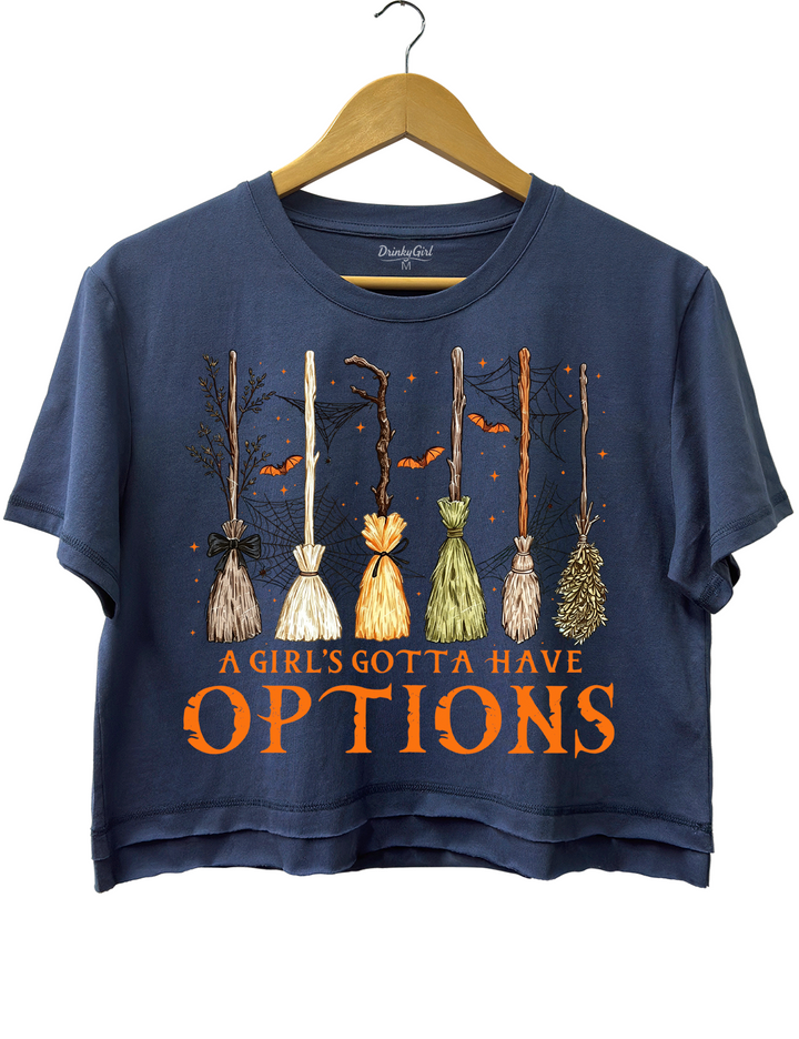 A Girl Gotta Have Options Crop Top