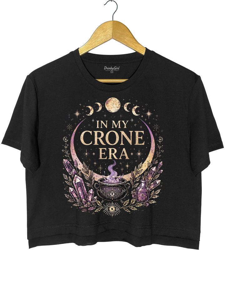 Crone Era Witchy Crop Top