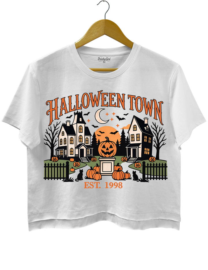 HalloweenTown Spooky Village Crop Top