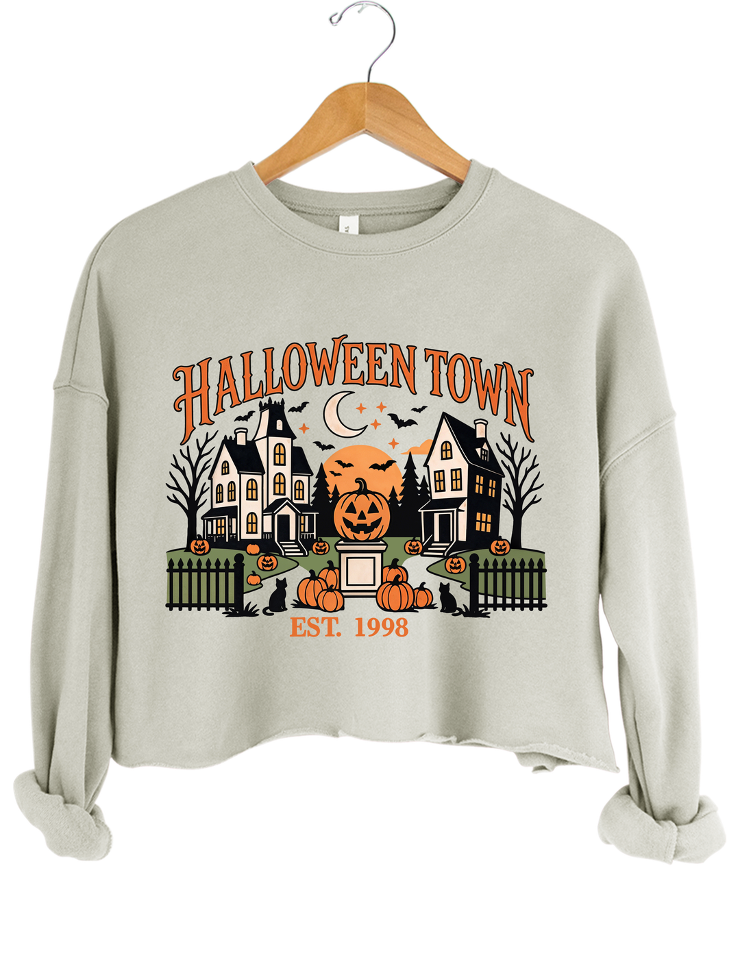HalloweenTown Spooky Village Crop Sweatshirt