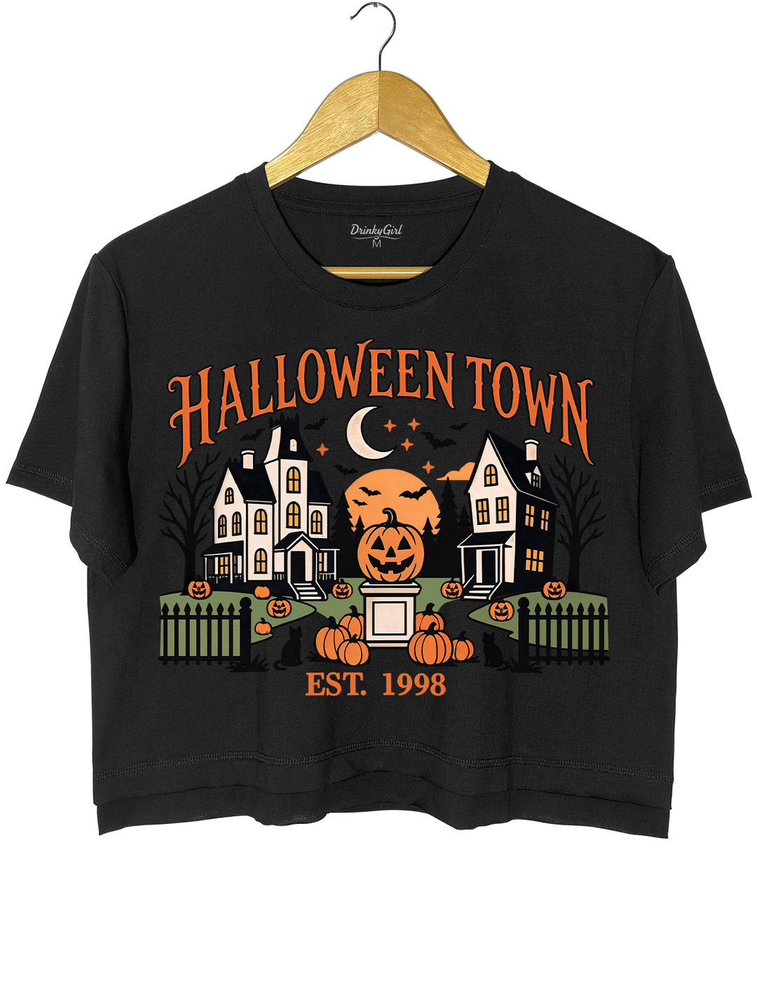 HalloweenTown Spooky Village Crop Top