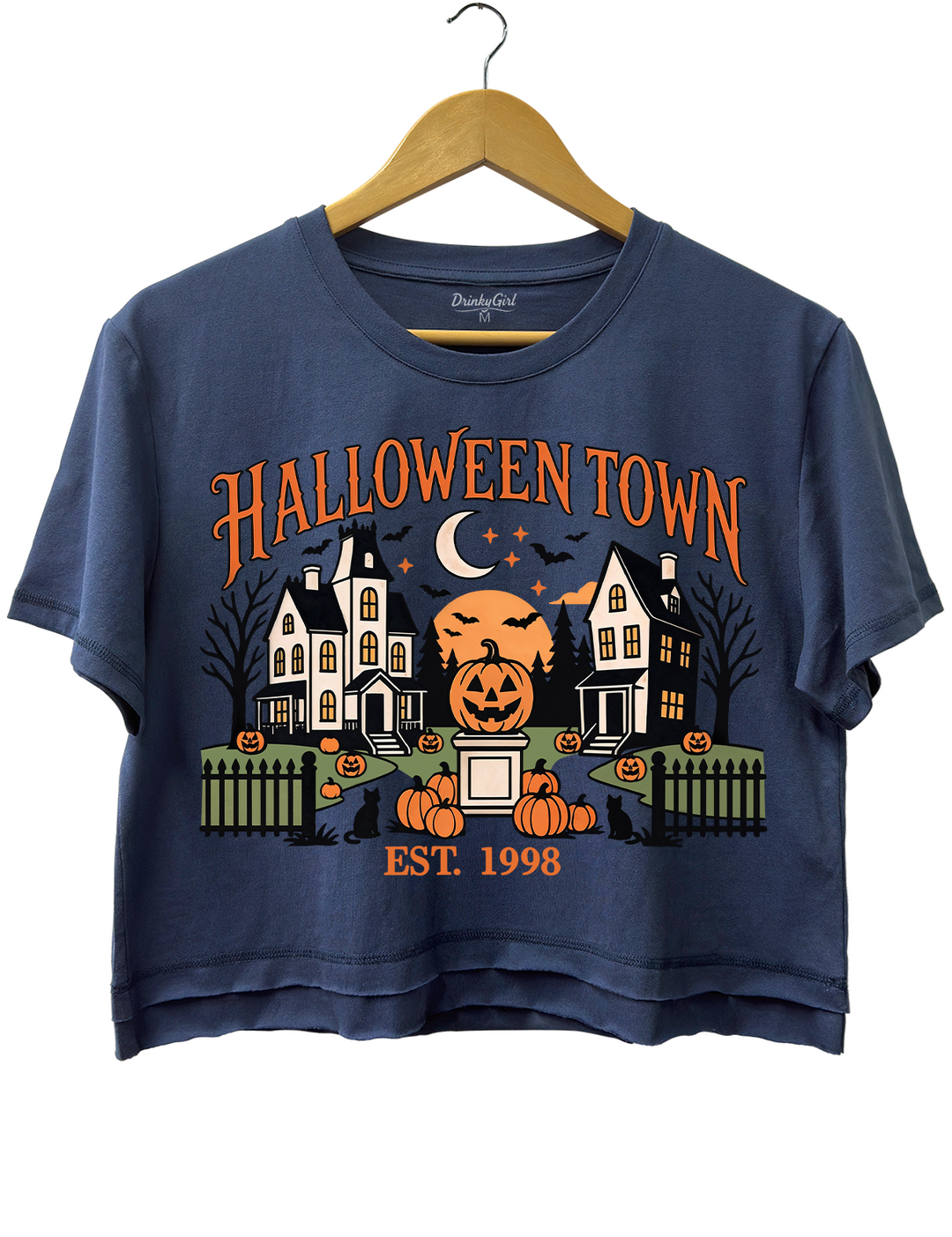 HalloweenTown Spooky Village Crop Top