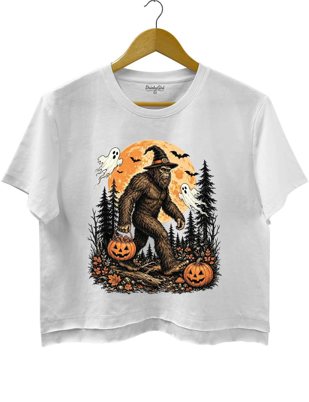 Bigfoot Halloween Crop Top