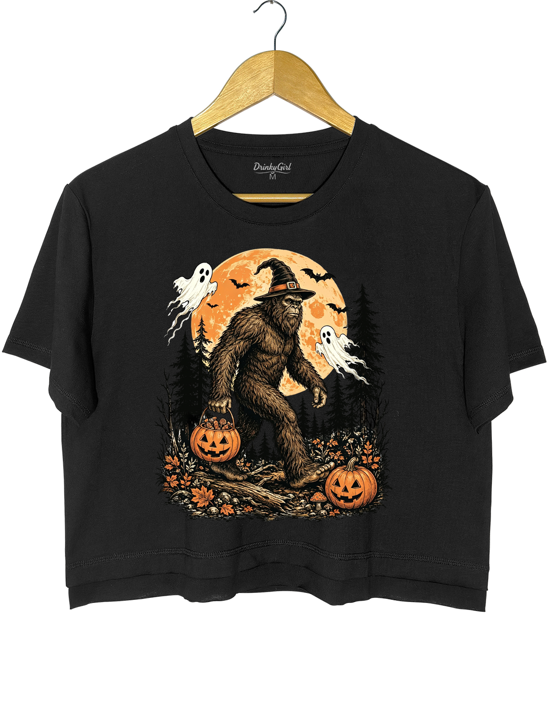 Bigfoot Halloween Crop Top