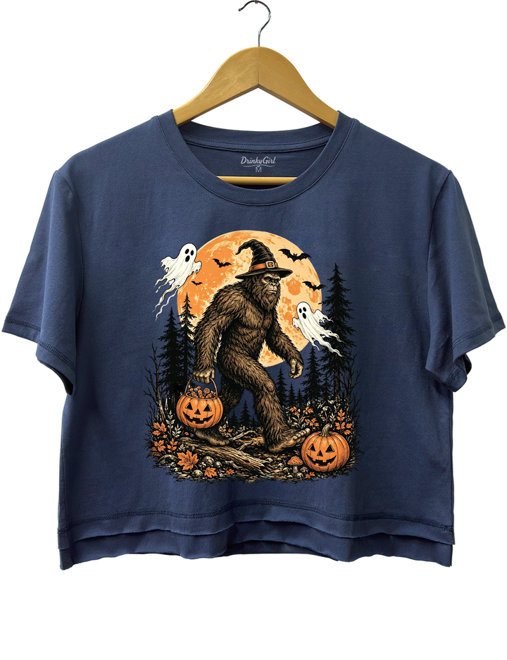 Bigfoot Halloween Crop Top