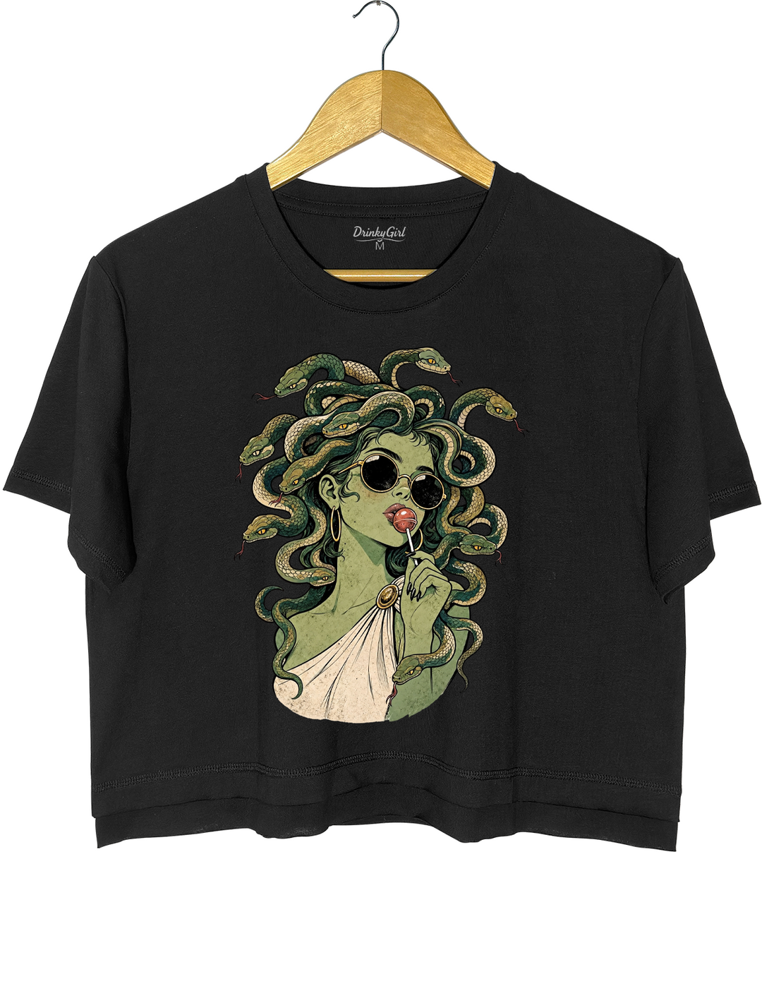 Medusa Lollipop Halloween Crop Top