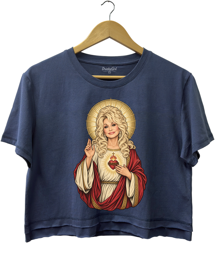 Holy Dolly Bless You Crop Top