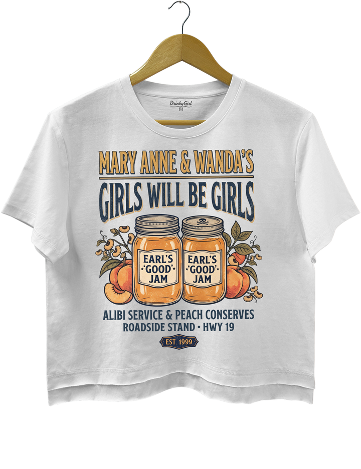 Girls Will Be Girls Mary Anne &amp; Wanda Crop Top