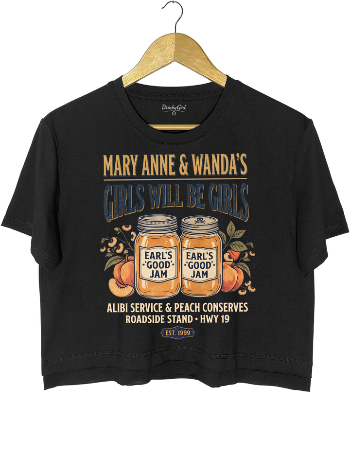 Girls Will Be Girls Mary Anne &amp; Wanda Crop Top