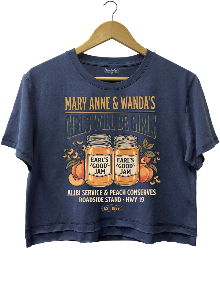 Girls Will Be Girls Mary Anne &amp; Wanda Crop Top